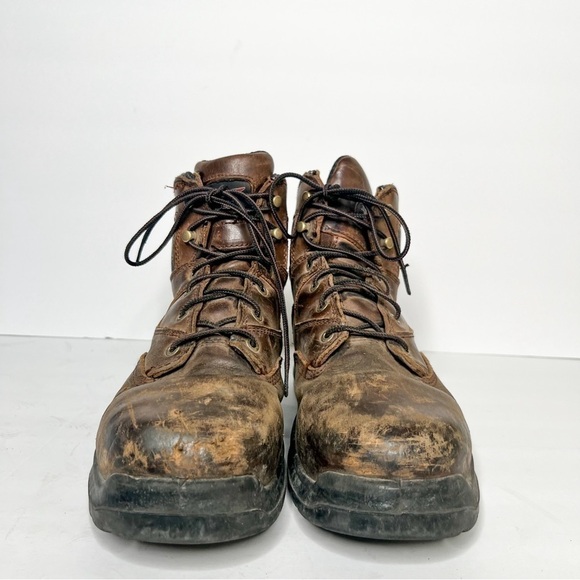Red Wing Steel Toe 4421 Flexbond 6” Work Boot Internal Metal Guard Brown Leather